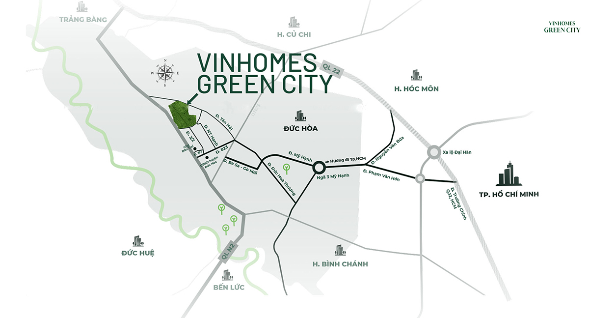 Vị trí Vinhomes Green city
